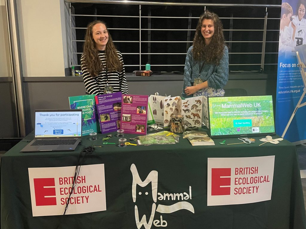 Sarah Dickson at her information stand at the STEMFest event in Newcastle