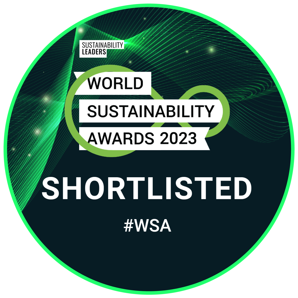 Icon to indicate shortlisting by the World Sustainability Awards